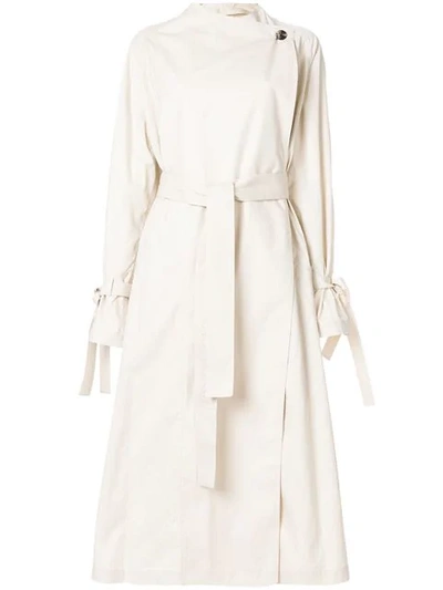 Jw Anderson Oversized Trench Coat In Neutrals