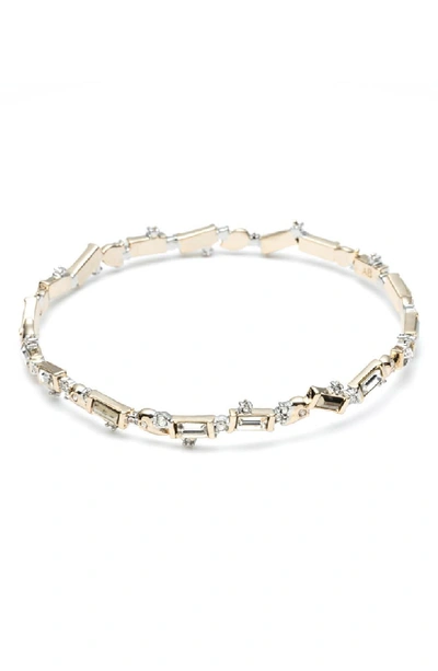 Alexis Bittar Retro Gold Collection Crystal Baguette Bangle