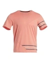 Madison Supply Placement Linear Cotton Tee In Rosette