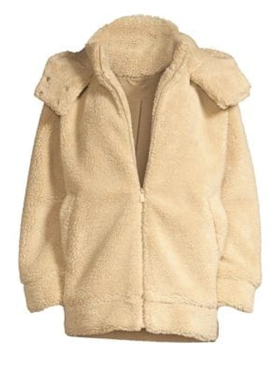 Alo Yoga Norte Teddy Coat In Camel