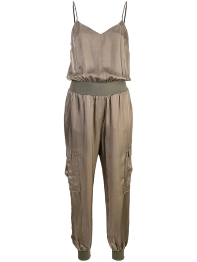 Cinq À Sept Amia Sleeveless Jumpsuit In Green