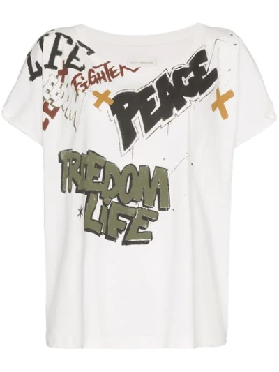 Faith Connexion Freedom Life Peace T Shirt In White