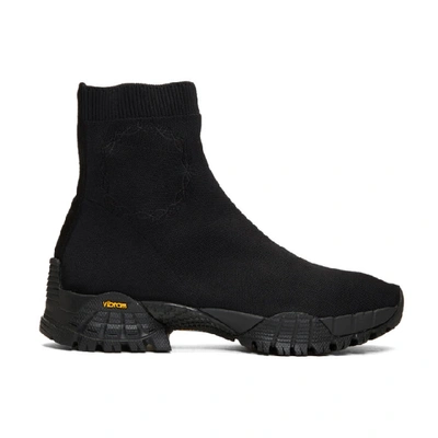 Alyx Hiking Boot-style Stretch-knit Trainers In Black
