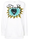 Fendi Logo Motif Sweatshirt In F0znm White