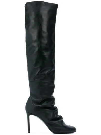 Nicholas Kirkwood D'arcy 85 Medium Leather Boots In Black