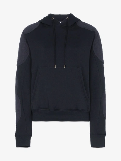 Gmbh Patched Hoodie Top In Blue