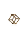 Shihara 18k Yellow Gold Square Earrings In Metallic