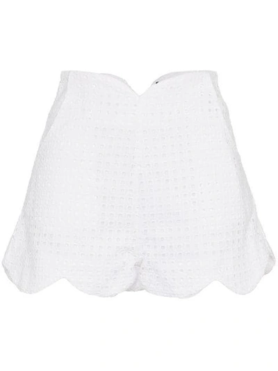 Paper London Fraise Cotton Shorts - White