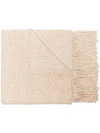 Aessai Off White Fringed Merino Linen