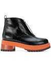 Marni Black 65 Zip Leather Ankle Boots In 00n99  Black