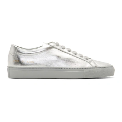 Common Projects Silver Original Achilles Low Sneakers