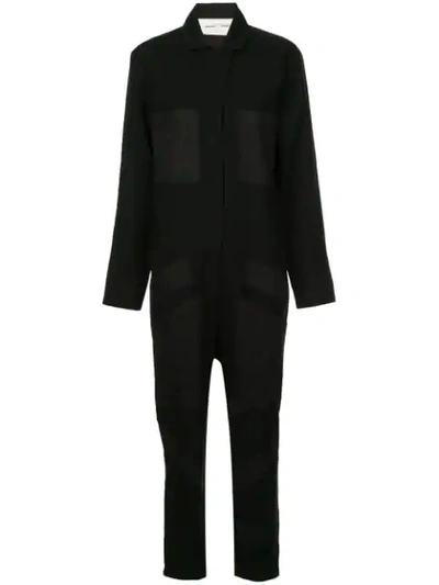 Proenza Schouler Pswl Paneled Jumpsuit - Black