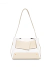 Yuzefi White Leather Biggy Tote Bag