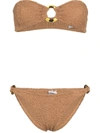 Hunza G Gloria Bandeau Bikini In Brown