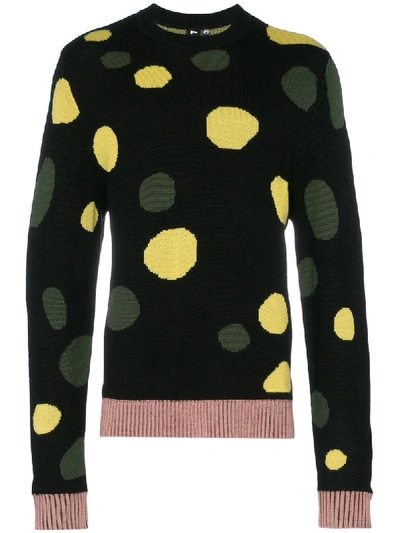 Liam Hodges Dotted Blobby Sweater In Black