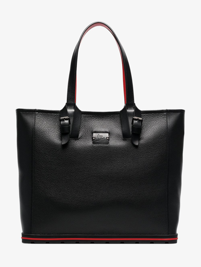 Christian Louboutin Kabiker Leather Tote Bag In Black