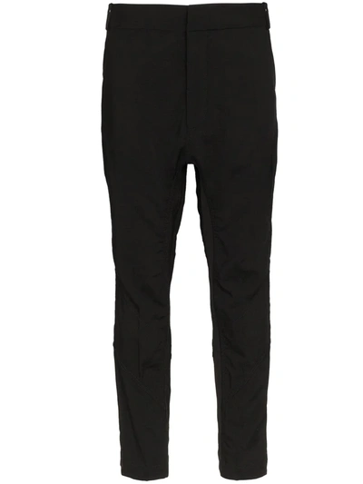 Haider Ackermann Low-rise Slim Trousers In Black