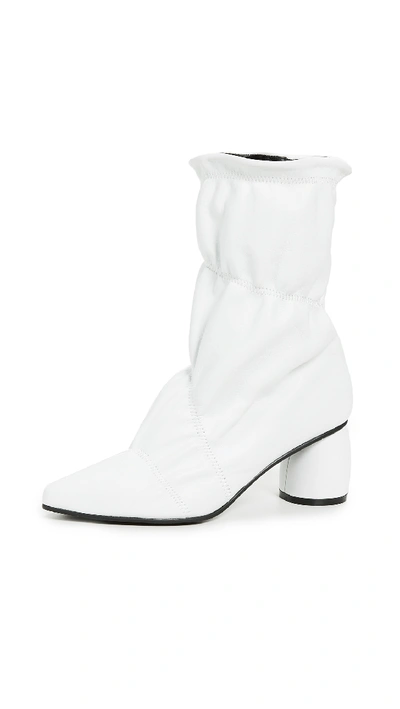 Reike Nen 60 Parachute Leather Ankle Boots In White