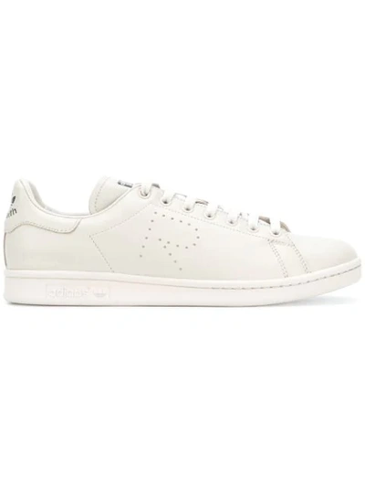 Adidas Originals White X Raf Simons Stan Smith Leather Sneakers In Nude/neutrals