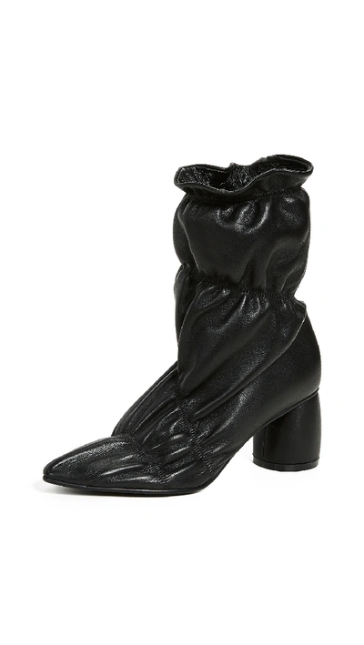 Reike Nen Black Parachute 60 Leather Ankle Boots