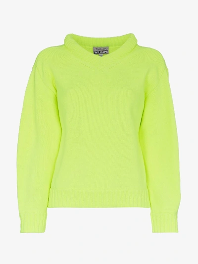 Ashley Williams Grace Knit Jumper In Yellow