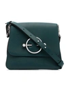 Jw Anderson Green Disc Leather Shoulder Bag