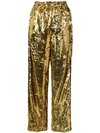 Faith Connexion Sequinned Track Trousers In Metallic