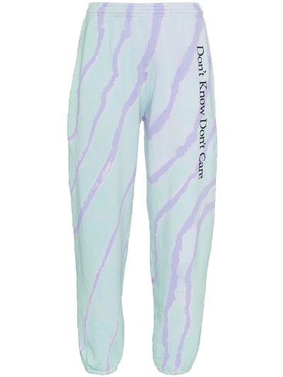 Ashley Williams Don't Know Don't Care Cotton Track Trousers - Farfetch In Multicoloured