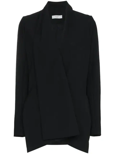 Poiret Scarf Detail Blazer In Black