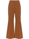 Chloé Bell Bottom Trousers In Brown