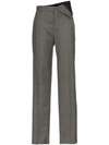 Y/project Y / Project Straight Leg Asymmetric Waist Trousers In Grey