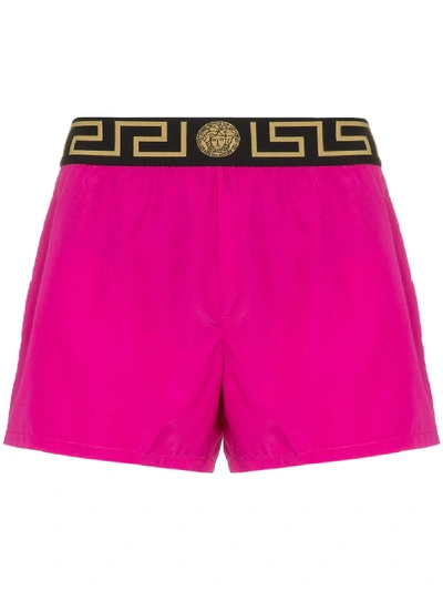 Versace Medusa Short Swim Trunks - Pink