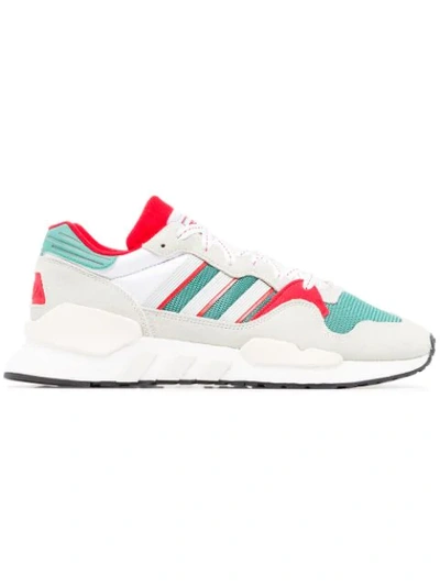 Adidas Originals Adidas Never Made Multicoloured Zx930 X Eqt Suede Trainers In Green