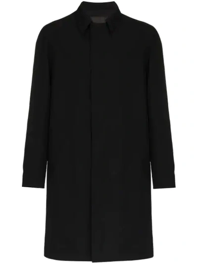 Mackintosh 0003 Trench Wool Coat In Black