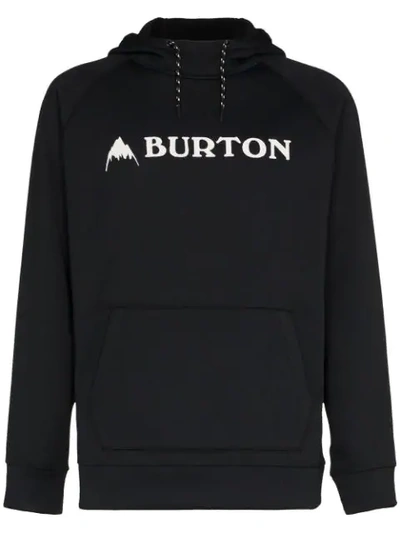 Burton Ak Crown Bonded Hooded Jumper In Black