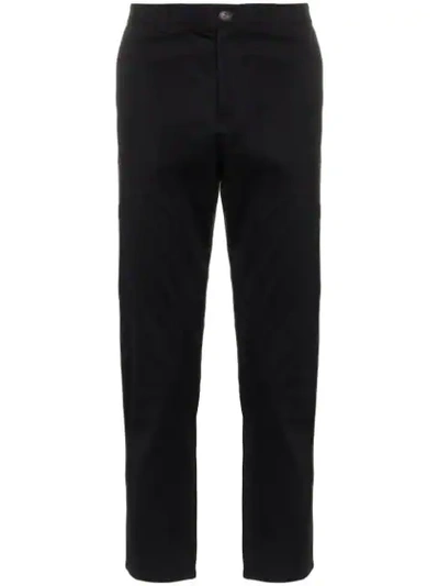 Lot78 Side Stripe Chino Trousers In Black