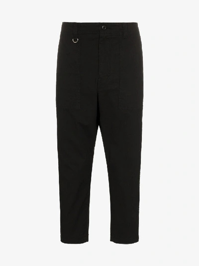 Sophnet . Drop-crotch Cropped Trousers - Black