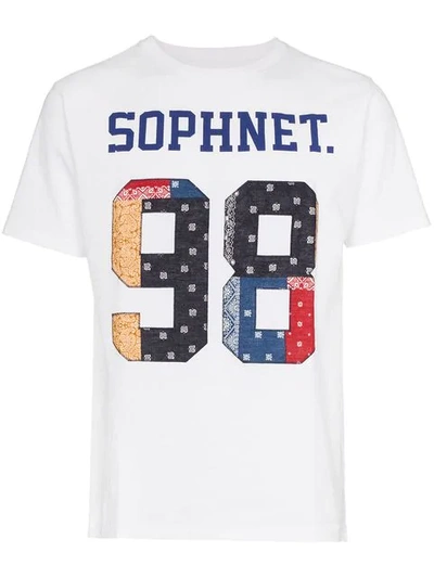 Sophnet Logo Print T In White
