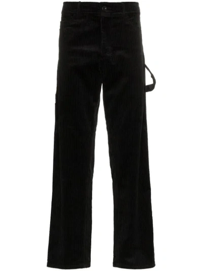 Ashley Williams Corduroy Work Trousers In Black