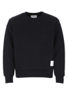 Thom Browne Navy Stripe Crewneck Sweatshirt In Blue