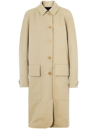 Burberry Dayrell Wool Lined Cotton Car Coat In Neutrals