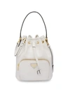 Prada White Saffiano Leather Bracelet Bag