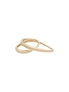 Charlotte Chesnais Gold Heart Two Finger Gold Plated Ring