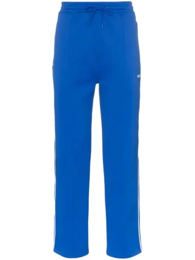 Kenzo Reverse Stitch Track Pants In Blue