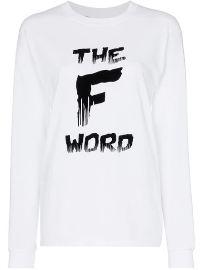Ashish 'the F Word' T-shirt In White