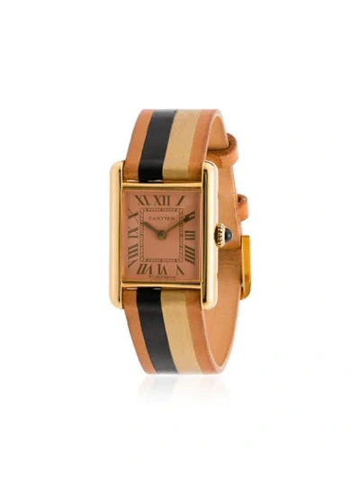 La Californienne Reworked Vintage Cartier Tank Watch In Gold