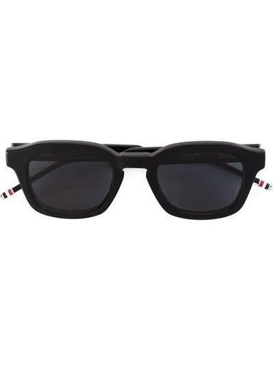 Thom Browne Matte Acetate Square Sunglasses In Black