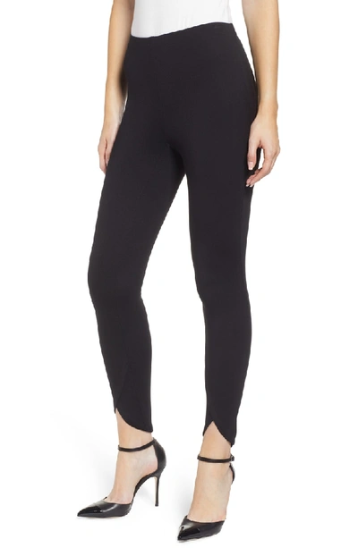 Bailey44 Keep My Seat Warm Tulip-hem Ponte Leggings In Black