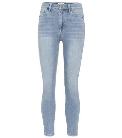 Frame Le Skinny De Jeanne High Waist Skinny Crop Jeans In Light Denim