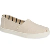 Toms Alpargata Slip-on In Natural Fabric